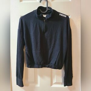 Gymshark Black Half-Zip Sweatshirt